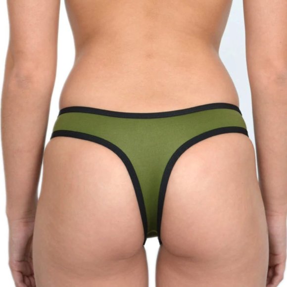 Hoaka Swimwear Ellie Khaki 3 Piece Set - Small (New without tags) - Picture 6 of 6
